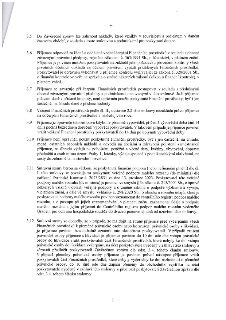 Strana 3 smlouvy o poskytnutí dotace obsahující body 3.5 až 3.12. Body upravují: 3.5 uznatelnost nákladů, 3.6 povinnost vedení účetnictví a kontrolu, 3.7 dodrž…