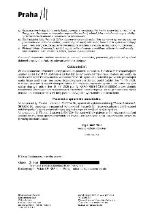 Naskenovaná stránka úředního dokumentu (Opatření obecné povahy / Rozhodnutí) Městské části Praha 3, Odbor dopravy, podepsaná Ing. Lukášem Pirkljem. Obsahuje bo…