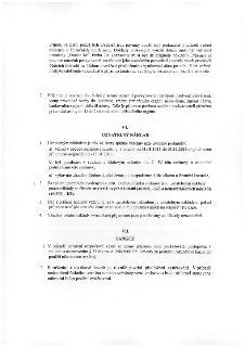Výňatek ze smlouvy o poskytnutí dotace. Obsahuje povinnosti příjemce (označení dokladů 'Dotace MČ Praha 20', archivace 5 let, oznamovací povinnost při insolven…