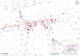 Plán dopravního opatření (situace stavby) pro akci: Obnova vodovodních řadů ul. Ruská a okolí, Praha 10. Místo akce: ul. Ruská mezi ul. Norská a Finská. Objedn…