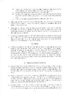 Text smlouvy o poskytnutí dotace, strana 5. Obsahuje body: b) dotace nebyla použita k účelu, c) příjemce nepředloží zprávu/vyúčtování, d) zpráva/vyúčtování nes…