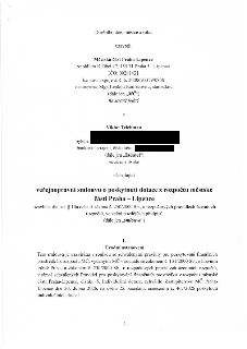 Veřejnoprávní smlouva o poskytnutí dotace z rozpočtu městské části Praha – Lipence. Smluvní strany: Městská část Praha-Lipence (zastoupená Mgr. Lenkou Kadlecov…