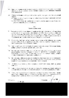 Text smlouvy, část VII. Závěrečná ustanovení (body 7.1 až 7.8). Obsahuje právní ujednání o platnosti a účinnosti smlouvy, zveřejnění v registru smluv, změnách…