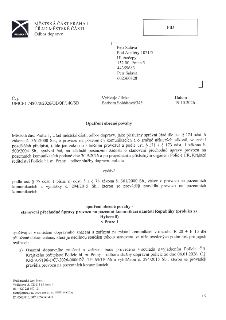 MĚSTSKÁ ČÁST PRAHA 1, ÚŘAD MĚSTSKÉ ČÁSTI, Odbor dopravy. Adresát: Petr Salava, Pod Ateliéry 1071/5, Hlubočepy, 152 00 Praha 5. Č. j.: UMCP1 748070/2026/ODOP/14…