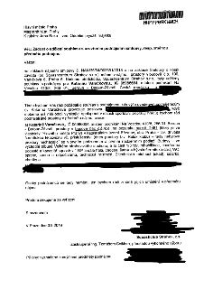 Žádost o udělení souhlasu s uzavřením podnájemní smlouvy, resp. změnou předmětu podnájmu adresovaná Magistrátu hl.m. Prahy, Oddělení využití majetku, k rukám J…