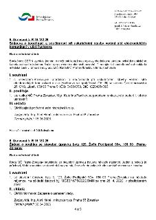 Výpis z usnesení Rady městské části Praha-Zbraslav:

1. Usnesení č. R 15 182 26: Smlouva o koordinaci a součinnosti při uskutečnění stavby vedení sítě elektron…