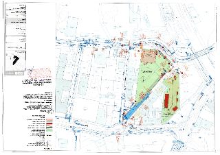 Situační nákres a plán stavby (zápisník) 'Bytový dům Paper Block Holešovice', termíny: 2. jeřáb: 30.9.2025. Podmínky pohybu rezidentů: Pohyb pěších pod dohlede…