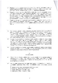 Strana 4 smlouvy obsahující články 4.2 až 6.2. Článek 4.2: Povinnost příjemce umožnit účast zástupců MČ Praha 1 na akcích. Článek 4.3: Povinnost označit tiskov…