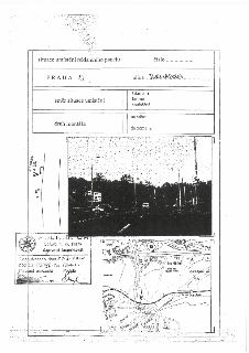 Situace umístění reklamního panelu, číslo: [vytečkováno], PRAHA 13, ulice BUCHAROVA. Směr situace umístění: šikmo (zaškrtnuto), kolmo, souběžně. Druh montáže:…