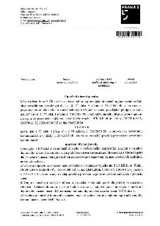 Úřad městské části Praha 5, Odbor dopravy, nám. 14. října 1381/4, 150 22 Praha 5. Naše č.j.: MC05 470539/2026, Vyřizuje: Malíková Miluše Ing. / 257000207, Datu…
