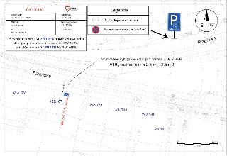 Projektová dokumentace DIO 26446 pro zřízení vyhrazeného parkovacího stání. Objednatel: Ing. Marek Lacina, MBA. Vypracoval: Jan Himmel. Místo akce: Praha 5 - K…