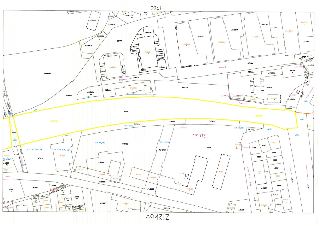 Katastrální mapa území v pražské čtvrti Žižkov se zvýrazněnými pozemky parc. č. 4449.
