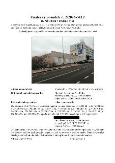 Znalecký posudek č. 2/2026-5112 (č. 7201/2026 v evidenci MS) o obvyklé ceně pozemku parc.č. 2211 o výměře 75 m², včetně části stavby provozovny bez čp/če, umís…