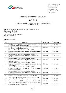 Zápis z 16. řádného jednání Rady městské části Praha-Zbraslav, které se uskutečnilo 06.05.2026 v 16:30. Přítomni: K. Pavlíková, A. Háněl, K. Hloupá, P. Košan,…