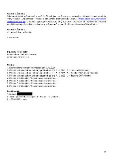 Úřední dokument (strana 3/3) obsahující odpověď na žádost o informace. Text: 'Ad bod 3. Žádosti: Dokumenty Vámi požadované v bodě 3. Žádosti jsou zveřejněny na…