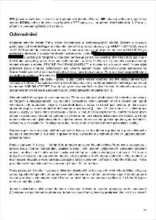 Úřední dokument (strana 2/4) obsahující odůvodnění rozhodnutí o přestupku v souvislosti s neoprávněnou nabídkou okružních jízd v Praze. Klíčové informace: 379…