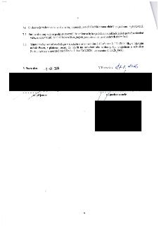 Závěrečná ustanovení smlouvy: 7.6 Smlouva je vyhotovena ve dvou stejnopisech. 7.7 Smluvní strany potvrzují svobodnou vůli bez nátlaku. 7.8 Poskytovatel osvědču…