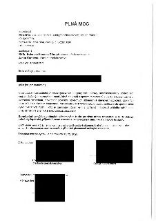 Plná moc udělená společností EKOSPOL a.s. (se sídlem Dukelských hrdinů 747/19, 170 00 Praha 7, IČ: 63999854) zmocněnci k zastupování ve všech jednáních s orgán…