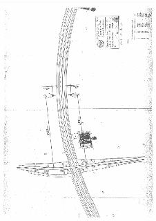 Situační nákres dopravního značení na silniční komunikaci. Obsahuje technické parametry (vzdálenosti 280 m, 10 m), legendu vodorovného dopravního značení (typy…