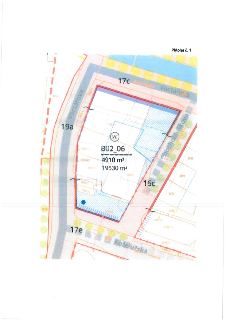 Situační plán území s vyznačenou plochou označenou jako 'B02_06'. Uvedené plochy: 4910 m² a 19530 m². V mapě jsou vyznačeny ulice: Voctářova, Chocholouškova a…