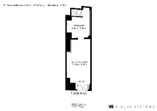 Plán stavby (Floor Plan) nemovitosti: NP - Malostranské náměstí 265/6, 118 00 Praha 1 - Malá Strana - NP 105. Obsahuje místnosti: Bathroom (1.42m x 0.95m), Sto…