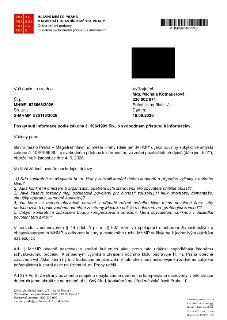 Úřední dokument Magistrátu hlavního města Prahy ze dne 18.06.2026 (č. j. MHMP 628658/2026, sp. zn. S-MHMP 585118/2026) týkající se poskytnutí informace podle z…