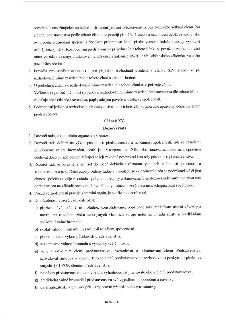 Text dokumentu obsahující část stanov společnosti. Horní část textu upravuje pravidla pro distanční jednání představenstva. Následuje 'Článek XV. Dozorčí rada'…