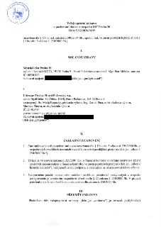 Veřejnoprávní smlouva o poskytnutí dotace z rozpočtu MČ Praha 20, číslo: S/12/2026/0109. Smluvní strany: Poskytovatel: Městská část Praha 20, sídlo: Jívanská 6…