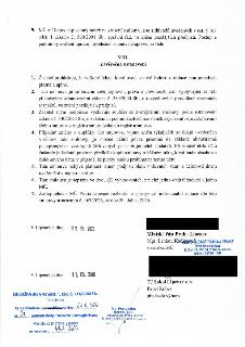 Smlouva o poskytnutí individuální dotace. Bod 9: MČ může podat návrh na zrušení smlouvy dle zákona č. 500/2004 Sb. Část VIII. Závěrečná ustanovení: 1. Zásada p…