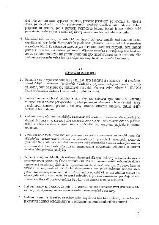 Textová část smlouvy (strana 7), obsahující závěrečná ustanovení (článek VI). Body 1-7 specifikují: 1. souhlas se zveřejněním informací dle zákona č. 106/1999…