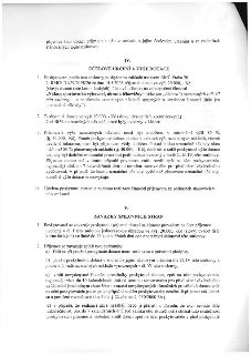 Smlouva o poskytnutí dotace. Článek IV. Účelové určení a výše dotace: Poskytovatel poskytne dotaci 20.000 Kč na 'Nákup sportovního vybavení, úhrada tělocvičny'…