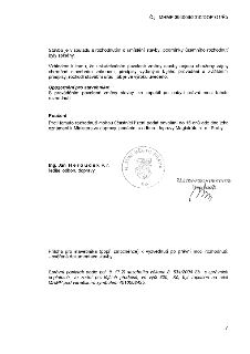 Závěrečná část úředního rozhodnutí (č.j.: MHMP 394006/2010/DOP-O1/Řá). Obsahuje potvrzení o souladu stavby s územním rozhodnutím, upozornění pro stavebníka, po…