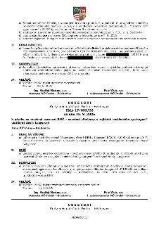 Naskenovaná stránka textového dokumentu (strana 9 z 11) obsahující dvě usnesení Rady městské části Praha - Běchovice ze dne 15. 9. 2026. První usnesení se týká…