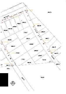 Katastrální mapa zobrazující parcely v oblasti ulic Nad Hradem a Pechancova. Zobrazená čísla parcel: 298/33, 298/69, 298/70, 298/71, 298/72, 298/73, 298/62, 29…