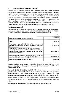 Dokument '6. Tvorba a použití peněžních fondů' ze závěrečného účtu za rok 2025. Obsahuje informace o legislativním rámci (zákon č. 250/2000 Sb.) a usneseních (…