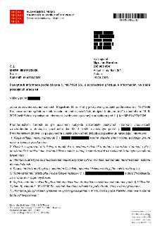 HLAVNÍ MĚSTO PRAHA, MAGISTRÁT HLAVNÍHO MĚSTA PRAHY, Odbor dopravněsprávních činností. Č. j.: MHMP 896142/2026, Sp. zn.: S-MHMP 814296/2026. Vyřizuje/tel.: Mgr.…