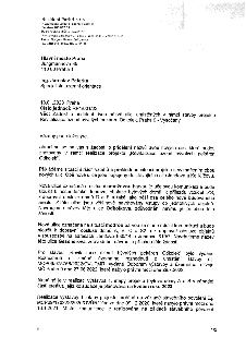 Žádost společnosti Rezident Park 1 s.r.o. adresovaná Hlavnímu městu Praze (k rukám Ing. Jaroslava Peterky) ze dne 18.01.2023 o přidělení názvů dvou nových ulic…