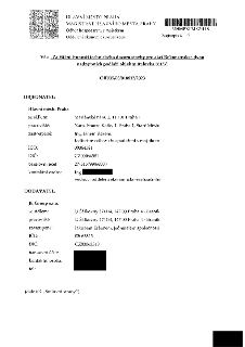 Hlavní město Praha, Magistrát hlavního města Prahy, Odbor hospodaření s majetkem, Oddělení ekonomicko-realizační. Stejnopis č. 4. Věc: Zajištění činnosti techn…