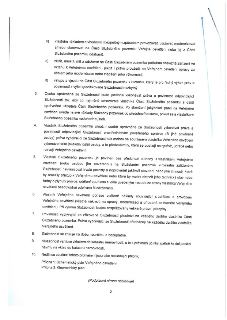 Text dokumentu (strana 2) týkající se věcného břemene (služebnosti) k veřejnému osvětlení: b) povinnost provozovat, udržovat a modernizovat veřejné osvětlení,…