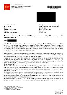 HLAVNÍ MĚSTO PRAHA, MAGISTRÁT HLAVNÍHO MĚSTA PRAHY, Odbor územního rozvoje, Oddělení právní a ekonomické. Váš dopis zn./ze dne: 09. 10. 2026, Č. j.: MHMP 10157…