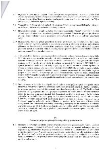 Strana 3 smlouvy obsahující body 3.7 až 4.1. Body zahrnují: 3.7 Závazek příjemce postupovat dle předpisů a zákaz použití prostředků na DPH. 3.8 Vrácení prostře…