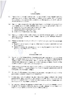 Text smlouvy, část VI. Garant projektu a část VII. Závěrečná ustanovení. Článek VI definuje roli garanta, kterým může být pouze fyzická osoba (člen Komise kult…