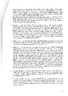 Naskenovaná stránka textového dokumentu (smlouvy). Obsahuje články 3 až 8 týkající se podmínek čerpání dotace:
- Čl. 3: Zákaz převádět dotaci nebo její část na…