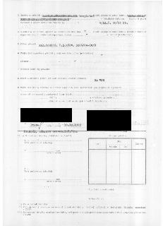 Naskenovaná stránka úředního dokumentu (smlouvy/rozhodnutí). Obsahuje textové body:
3. Správa se převádí bezplatně podle připojené specifikace, bezplatně podle…