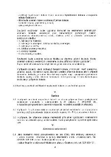 Naskenovaná stránka textového dokumentu (smlouva / pokyny k vyúčtování dotace): - v záhlaví vyúčtování dotace bude uvedeno Vyúčtování dotace z rozpočtu města Č…