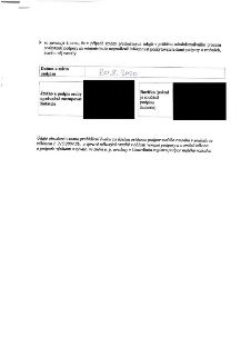 Část formuláře obsahující prohlášení žadatele: 'se zavazuje k tomu, že v případě změny předmětných údajů v průběhu administrativního procesu poskytnutí podpory…