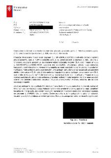 Stanovisko Ministerstva financí (č. j. MF-29916/2026/7205-5) k žádosti o schválení úplatného převodu pozemku parc. č. 100/1 a pozemku parc. č. 99, jehož součás…