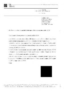 Úřední dopis Institutu plánování a rozvoje hlavního města Prahy (IPR Praha) ze dne 24. 10. 2025, č. j. 14265/2025. Adresát: Ing. Nikola Patová, Magistrát hl. m…