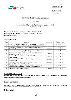 Zápis z 10. řádného jednání Rady městské části Praha-Zbraslav konaného dne 25.03.2026 v 16:30. Přítomni: K. Pavlíková, A. Háněl, D. Macků, P. Košan, F. Toušek.…