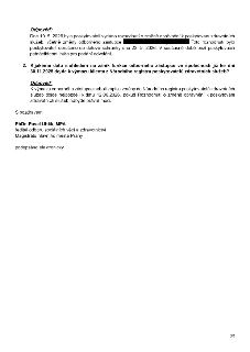 Odpověď: Dne 19. 5. 2026 bylo poskytovateli vydáno rozhodnutí o změně oprávnění k poskytování zdravotních služeb, včetně změny odborného zástupce [začerněno].…
